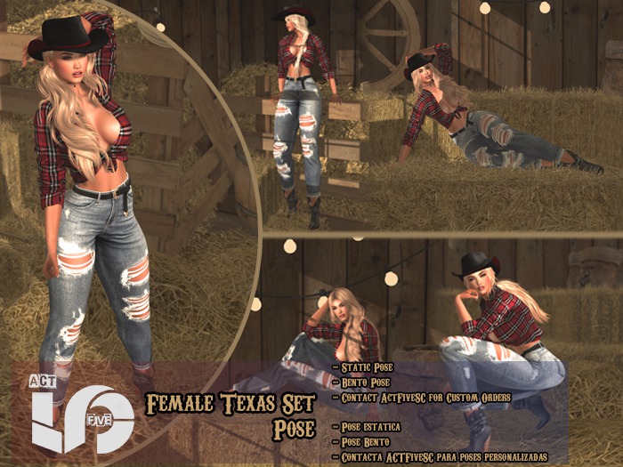 ACT5-302-Female Texas Pose Set (BOXED) 