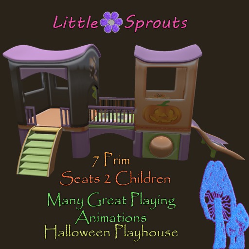 Lil' Sprouts- Halloween Train Playhouse (Boxed)