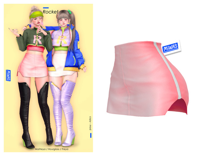 MIWAS / Rocket Skirt #Pink