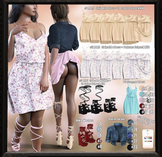 #3 *Vanilla Bae* {Summer} Wedges - M - (Adult) RARE