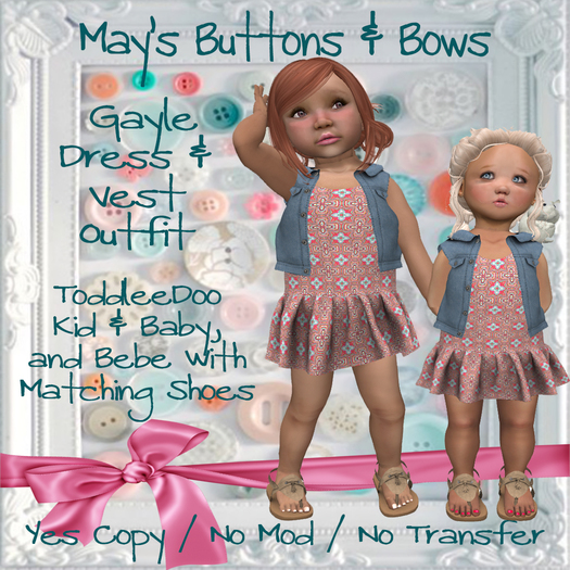 MBB * Gayle Dress & Vest Outfit (TDB&Bebe)