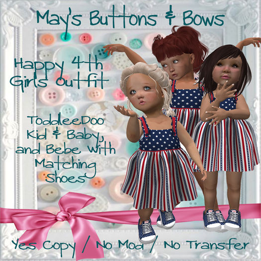MBB * Happy 4th Girls Outfit (K,B&Bebe)