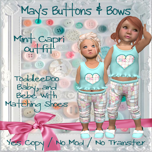 MBB * Mint Capri Outfit (TDB&Bebe)