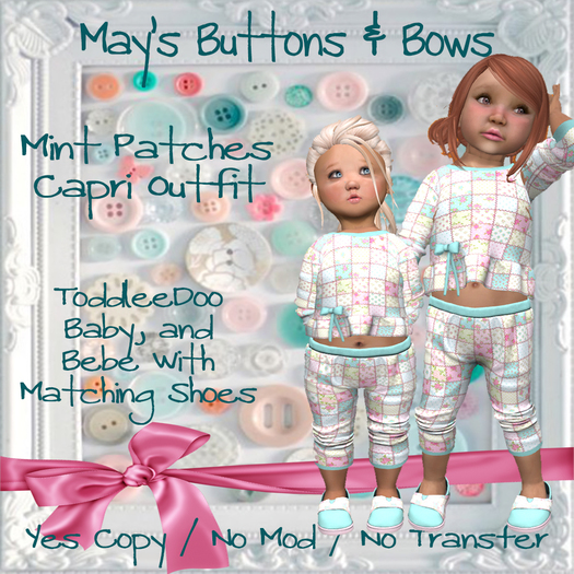 MBB * Mint Patches Capri Outfit (TDB&Bebe)