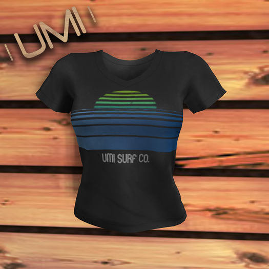 UA: Sun Lines Tee ML BLACK (Wear/Touch to Unpack)