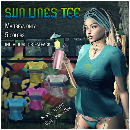 UA: Sun Lines Tee ML FATPACK (Wear/Touch to Unpack)