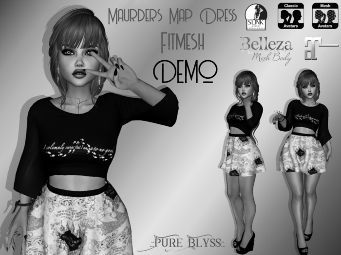 .::PB::. Maurders Map Dress DEMO
