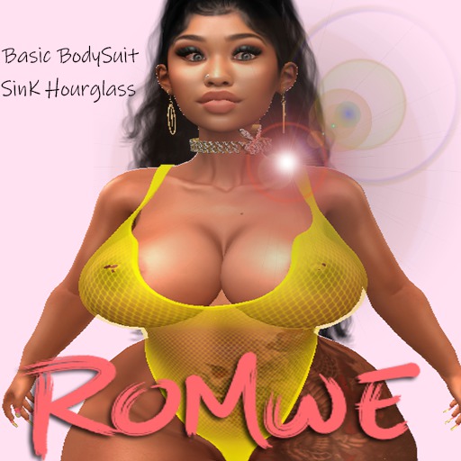 Romwe - Basic Bodysuit Yellow