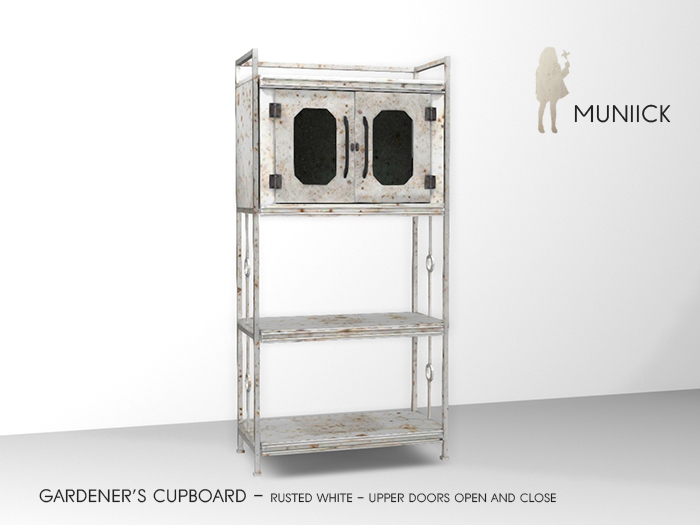 Muniick Iron Gardeners Cupboard - White (Add Me)