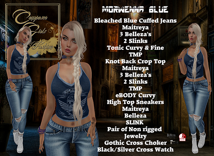 !CGF-*Morwenna* Blue Complete Jeans Outfit