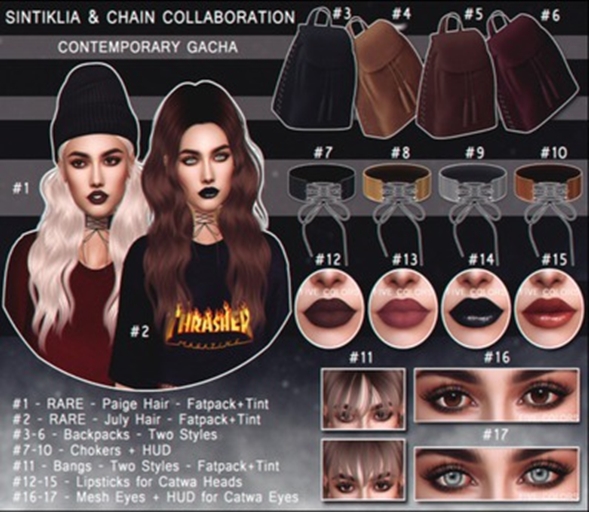 #2 Sintiklia&Chain - Contemporary - Hair  July RARE