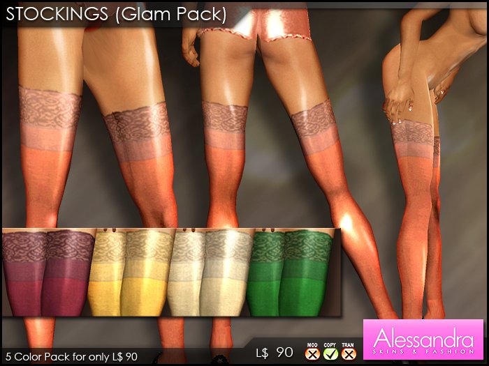 ALESSANDRA - Stockings Glamour 5 COLOR PACK