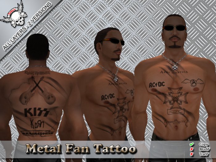 Tattoo Metal Fan