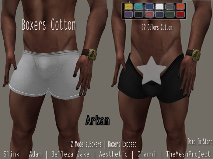 .::Arkan::. Boxers Cotton + Fitmesh
