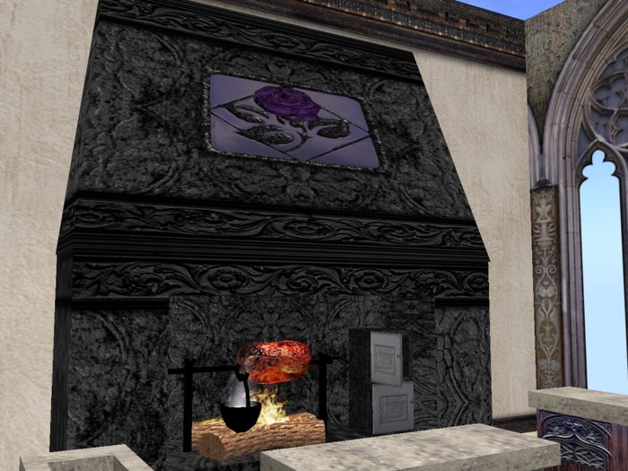 Dark Nights Gothic Cooking Fireplace