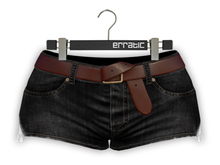 erratic / margot - denim shorts / 02. black 2 (maitreya)