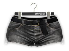 erratic / margot - denim shorts / 03. black 3 (maitreya)