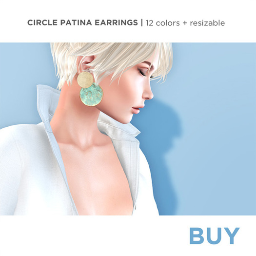 erratic / circle patina earrings / FATPACK