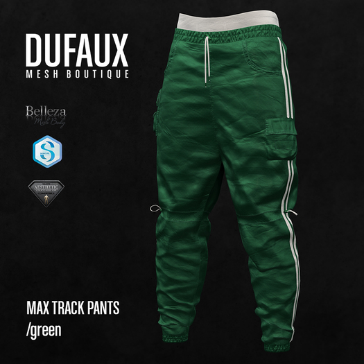 DUFAUX - max trackpants - green