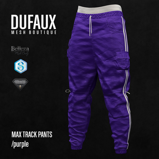 DUFAUX - max trackpants - purple
