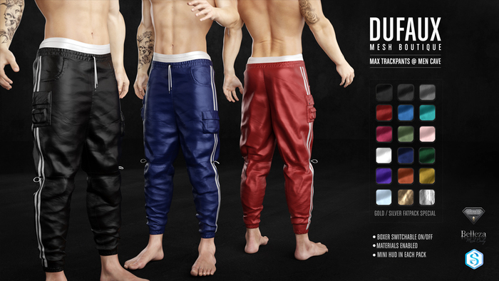 DUFAUX - max trackpants - FATPACK