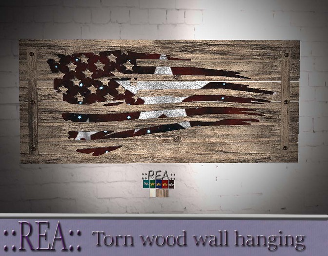 ::REA::Torn Flag wall hanger
