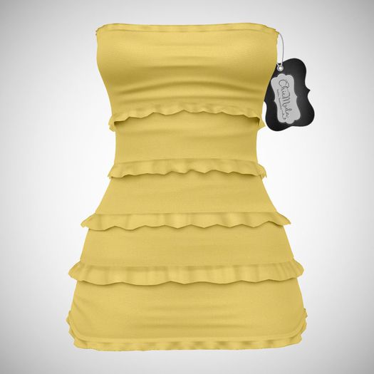 ChicModa // Ivy Ruffle Dress // SUNSHINE