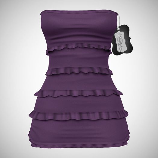 ChicModa // Ivy Ruffle Dress // PURPLE