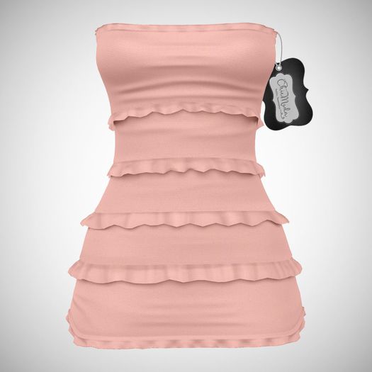 ChicModa // Ivy Ruffle Dress // PINK