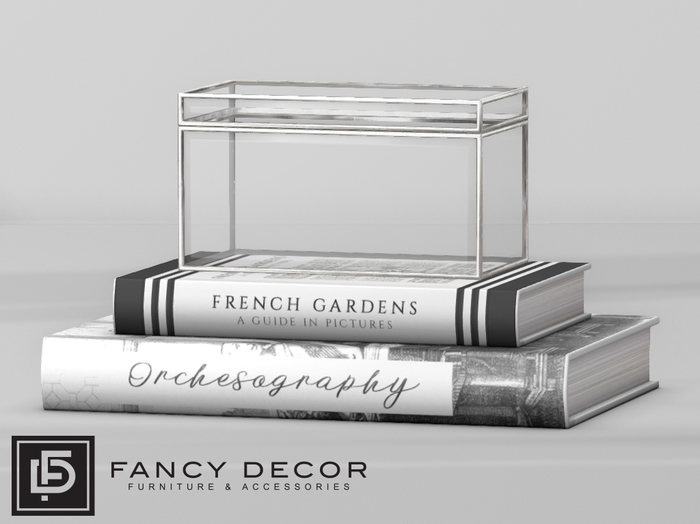 Fancy Decor: Colleen Box & Books (silver)