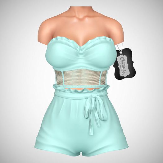 ChicModa // Jenna Romper // POWDER BLUE