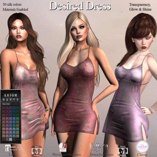 LEIGH - DEMO Desired Dress (Embroidered Silk)