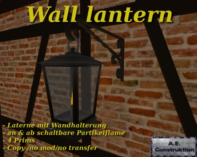 wall latern - boxed