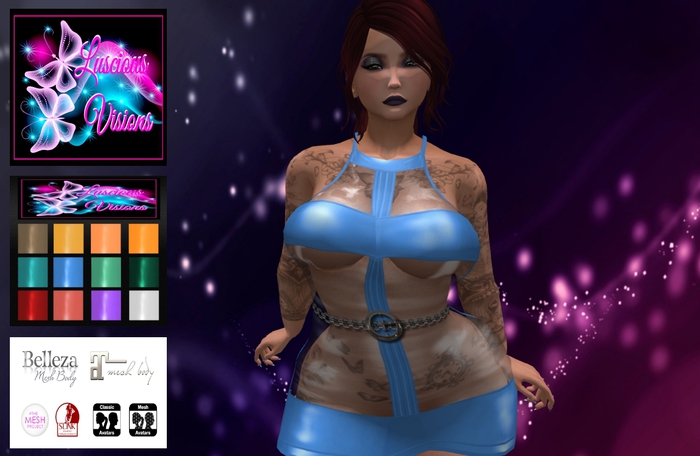LV-Halterneck Mini Plastics 1  W/Hud