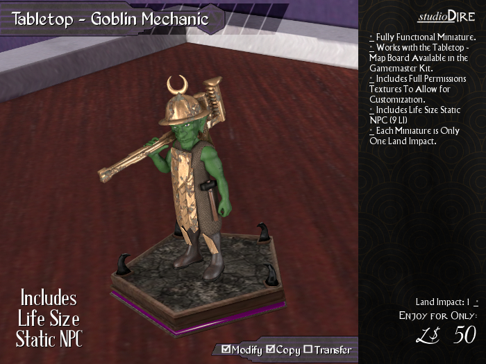 /studioDire/ Tabletop - Goblin Mechanic