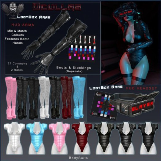 [The Forge] Ocullas Bodysuit, Navy