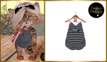 *DB* DINKIES BEACH SUITS black stripes