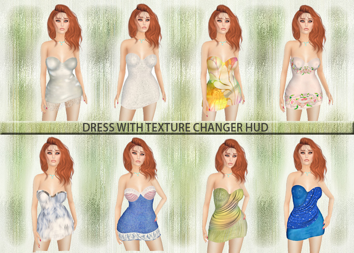 *Heart* - Mini Dress with Texture Changer HUD