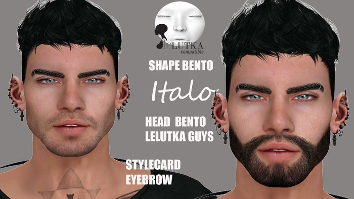 !OS! Shape Bento ITALO Lelutka Bento Head GUYS