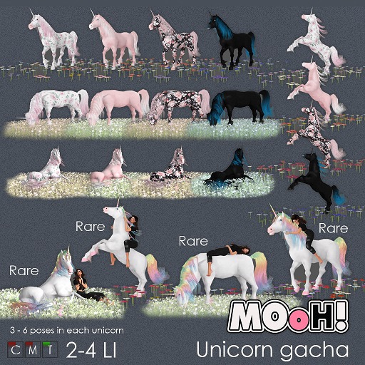 MOoH! Unicorn rearing White RARE 4LI