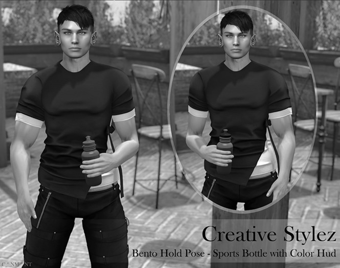 Creative Stylez - Bento Hold Pose - Sports Bottle - DEMO