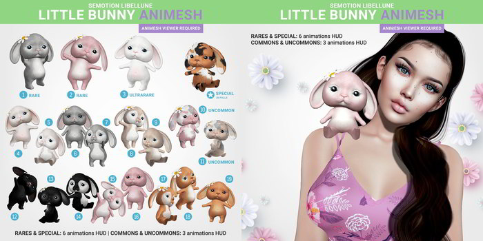 SEmotion Libellune Little Bunny #1 RARE