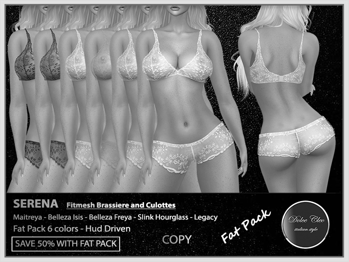 [DEMO] SERENA LINGERIE - FAT PACK
