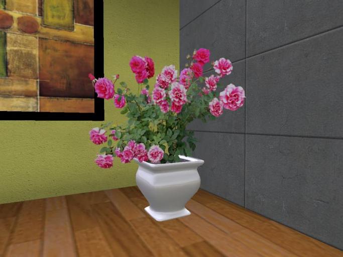 Arkad's Potted Pink Roses flexi plant