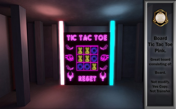Second Life Marketplace - Board Tic Tac Toe Pink