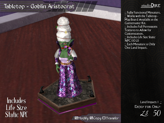 /studioDire/ Tabletop - Goblin Aristocrat (Wear Me)