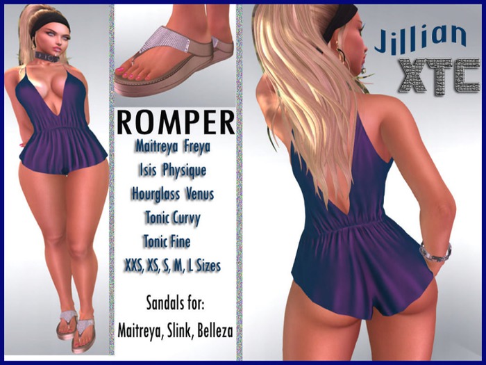 XTC Jullian Romper & Flip Flop Set