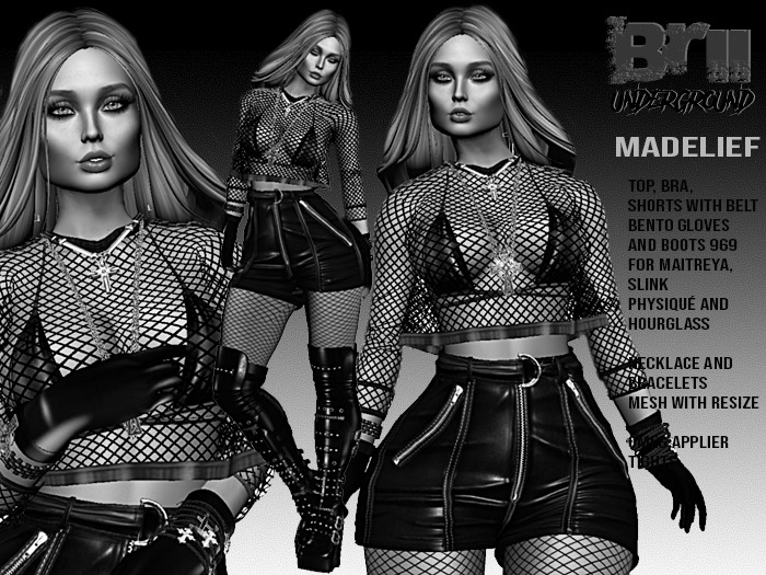 **DEMO** MADELIEF BIKER STYLE COMPLET OUTFIT** (WEAR)