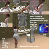 Monte Carlo Vanity set with Perfume & Makeup-Box