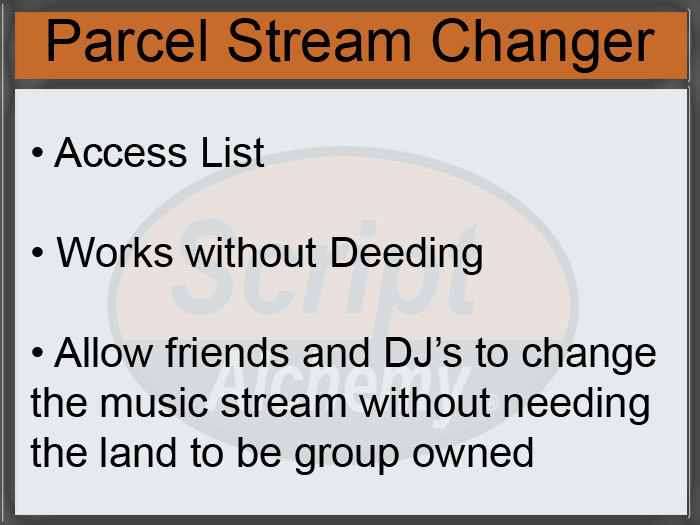 Script Alchemy - Parcel Stream Changer with Access List